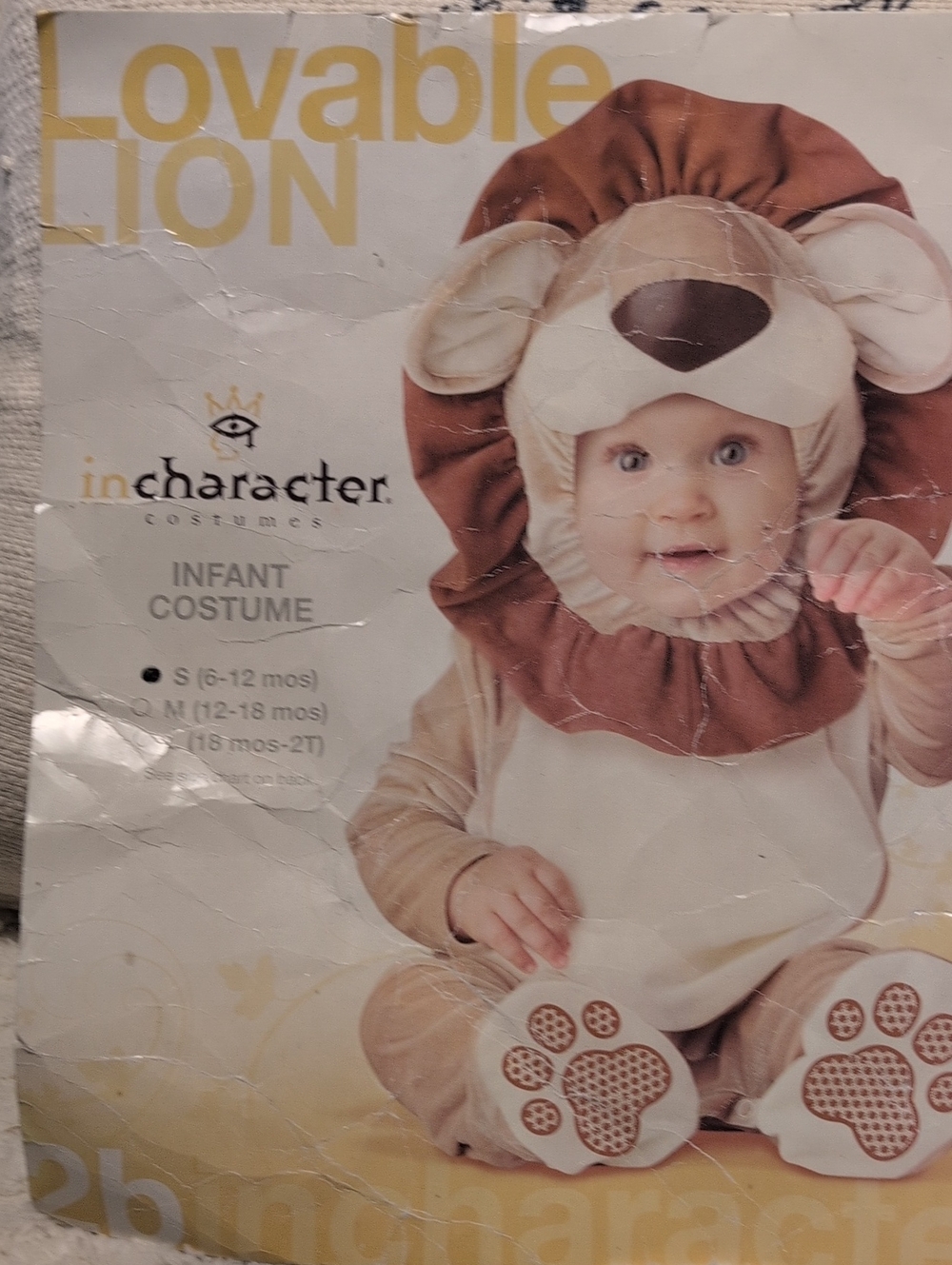 InCharacter Lovable Lion Infant Costume - Brown and Cream